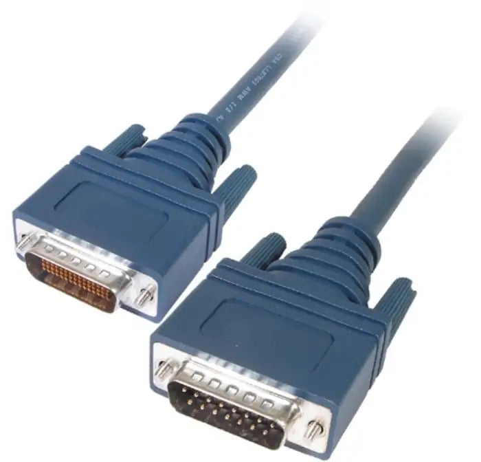 Refurbished | CABLE CISCO LFH60 MALE TO 2 X.21 DB15 DTE MALE 3M GREEN