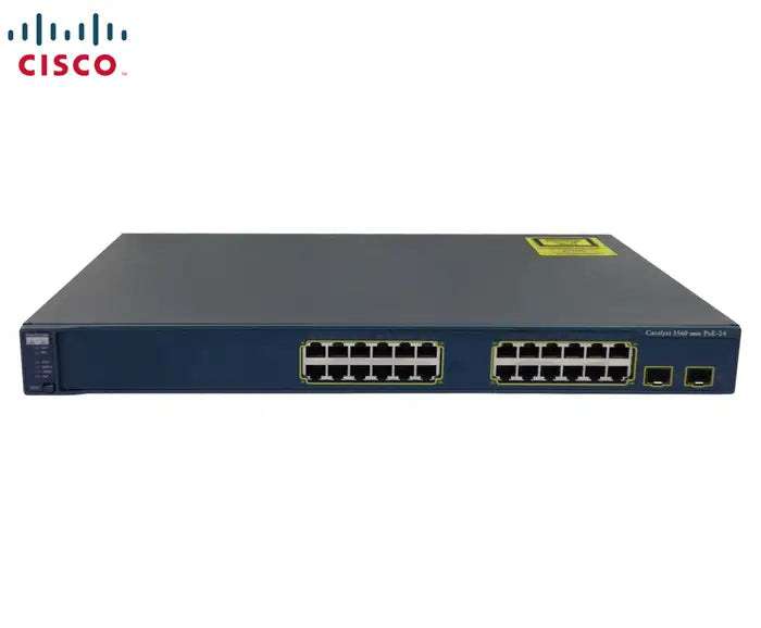 Refurbished | SWITCH ETH CISCO 24P 10/100 POE + 2×SFP 3560-24PS-S LAYER‑3 MANAGED