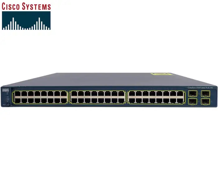 Refurbished | SWITCH ETH 48P 100MB & 4×SFP CISCO 3560-48PS-S LAYER‑3 MANAGED POE