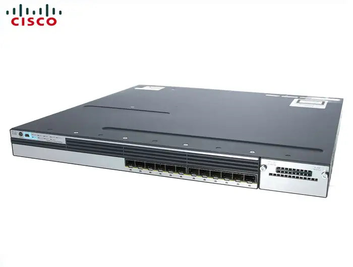 Refurbished | SWITCH ETH OPT 12P 1GB SFP CISCO CATALYST 3750X-12S-E — 2xFAN, 1xPSU