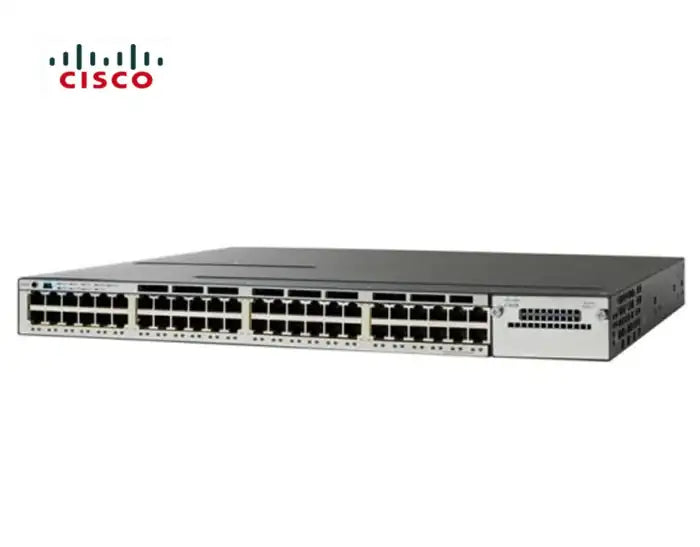 Refurbished | SWITCH ETH 48P 1GB CISCO 3750X 2x350w 2xFAN LAN Base