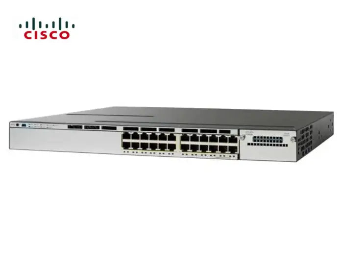 Refurbished | SWITCH ETH 24P 1GBE CISCO 3750X 2x350w 2xFAN LAN Base