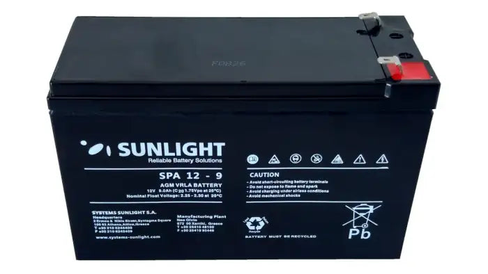 Refurbished | BATTERY VRLA RECHARGABLE HRD-SLA 12V-9AH FOR UPS NEW