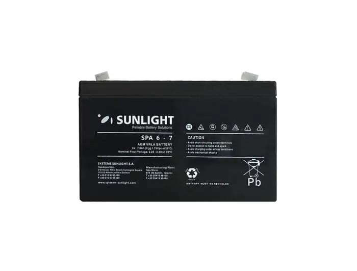 Refurbished | BATTERY VRLA RECHARGABLE 6V-7AH FOR UPS NEW