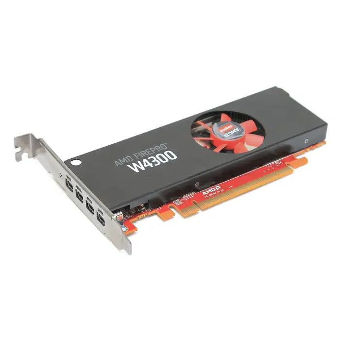 Refurbished | VGA 4GB GDDR5 AMD FIREPRO W4300 4x MINI DISPLAY PORT PCI-E