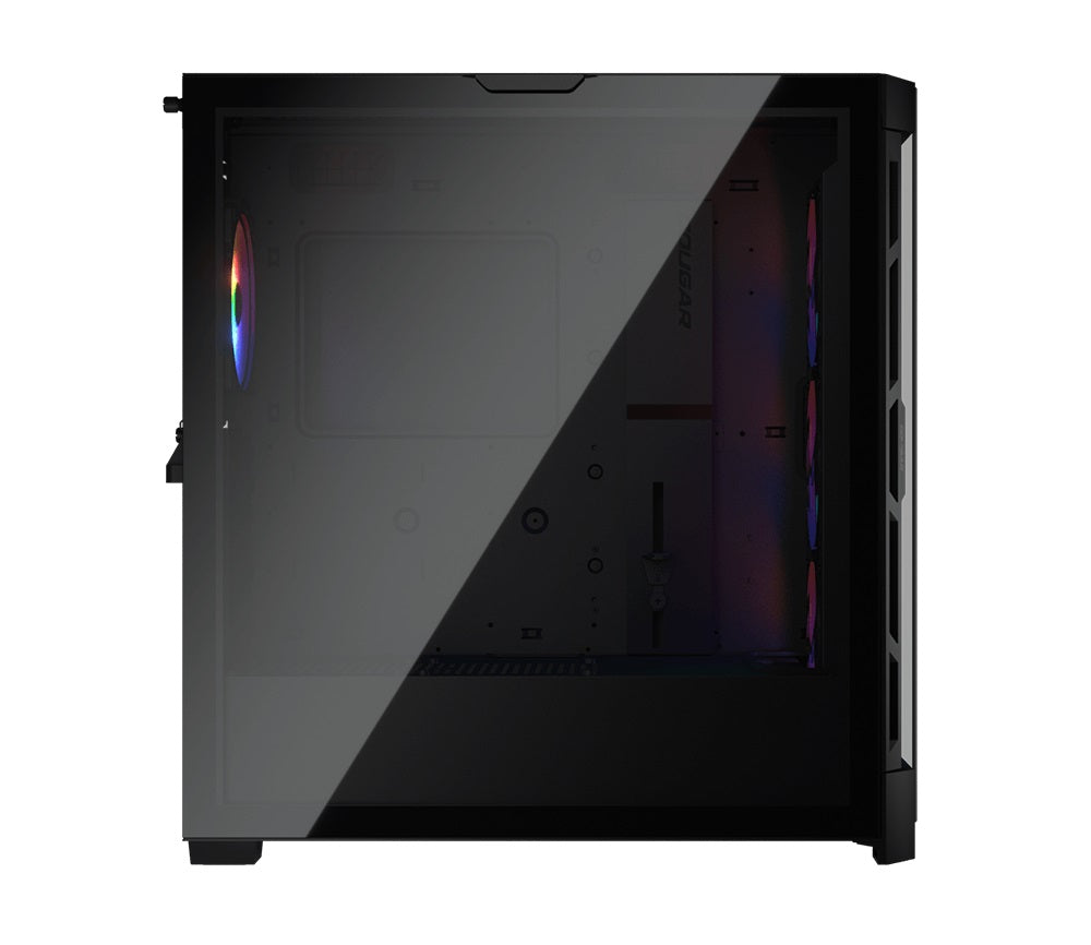 CC-COUGAR Case DUOFACE PRO RGB Tempered Glass MiddlePlus ATX Black (4x120mm ARGB fans preinstalled, 2 Front Panels)
