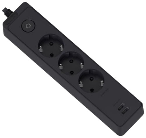 APC Socket ST943U1WA | 3 Outlets | USB Type | 3m Cable | Black