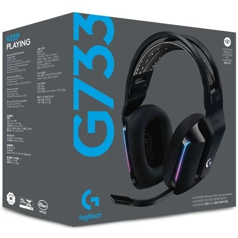 LOGITECH Headset Wireless Gaming G733 LightSpeed Black