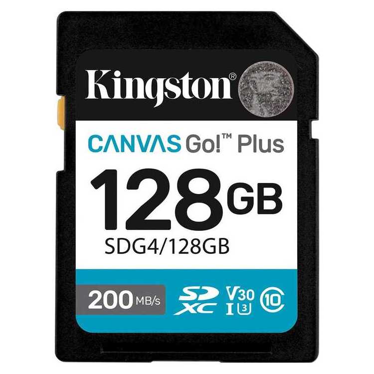 KINGSTON Memory Card SD Canvas Go Plus SDG4/128GB Class 10