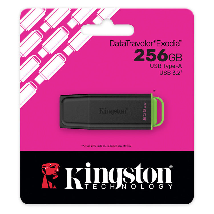 KINGSTON USB FLASH DTXG2/256 USB 3.2 Gen 1 DataTraveler Exodia Black 256GB