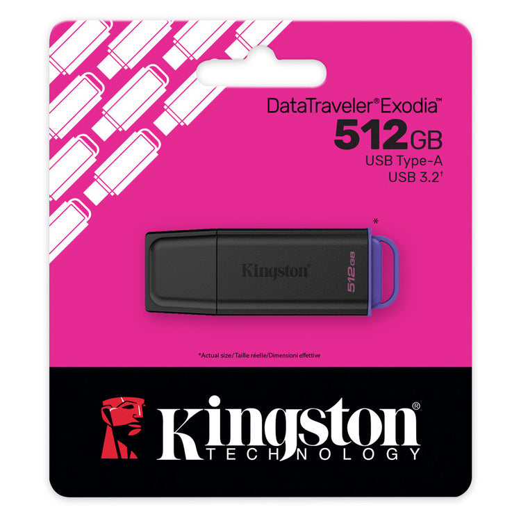 KINGSTON USB FLASH DTXG2/512 USB 3.2 Gen 1 DataTraveler Exodia Black 512GB