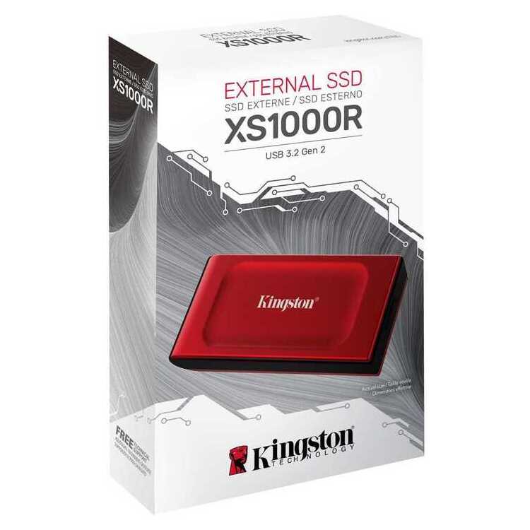 KINGSTON EXTERNAL SSD SXS1000 SXS1000R/1000G, 1TB USB 3.2 Gen2x2, TYPE C, RED