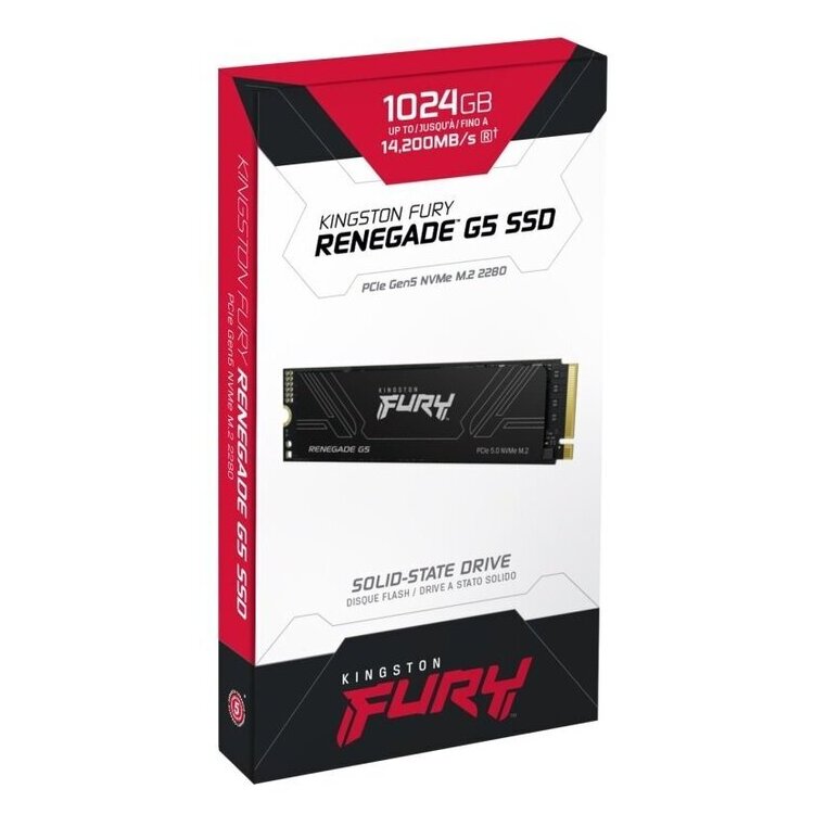 Kingston FURY Renegade G5 PCIe 5.0 NVMe M.2 SSD | 1TB