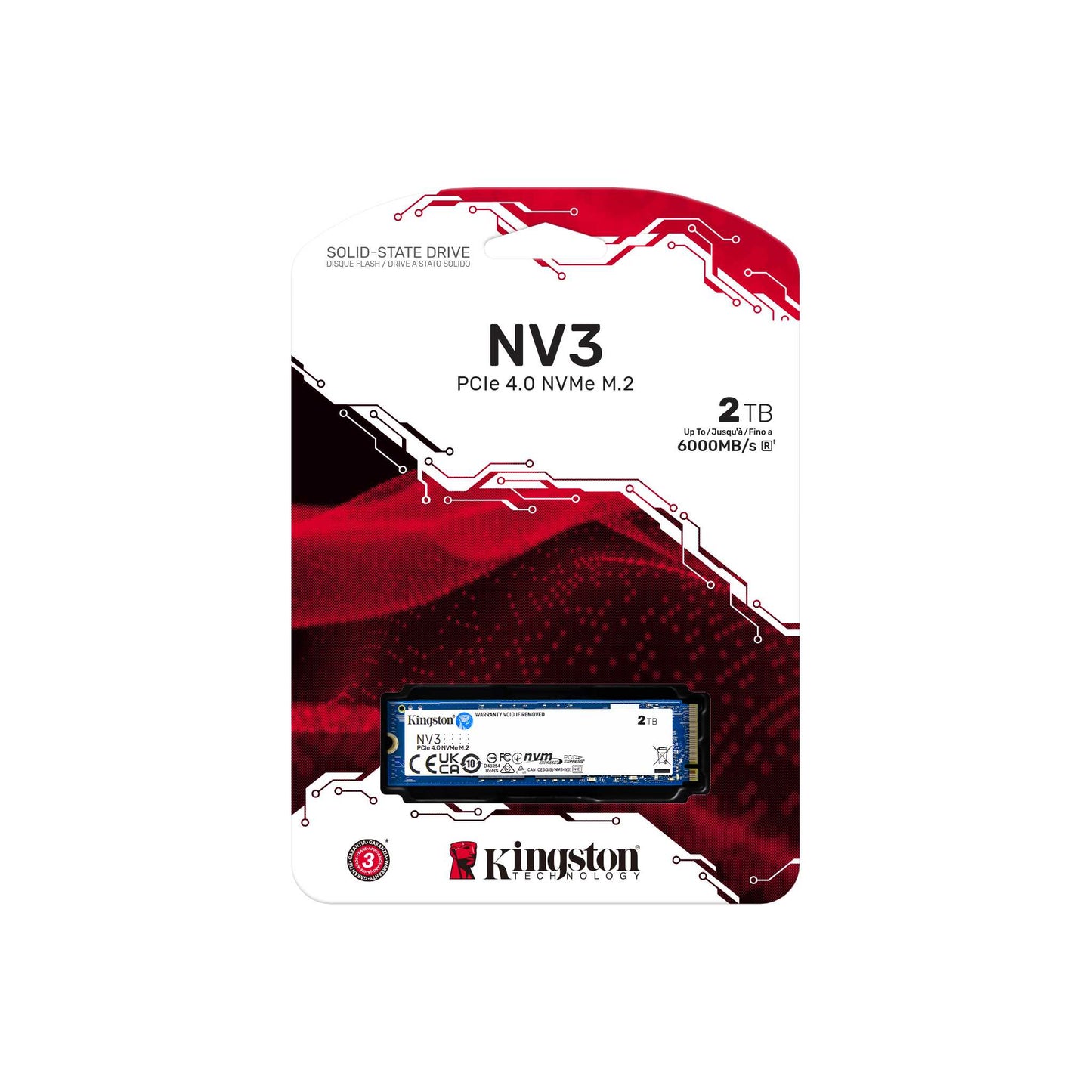 KINGSTON SSD M.2 SNV3S/2000G | 2TB | NVMe | PCIe 4.0