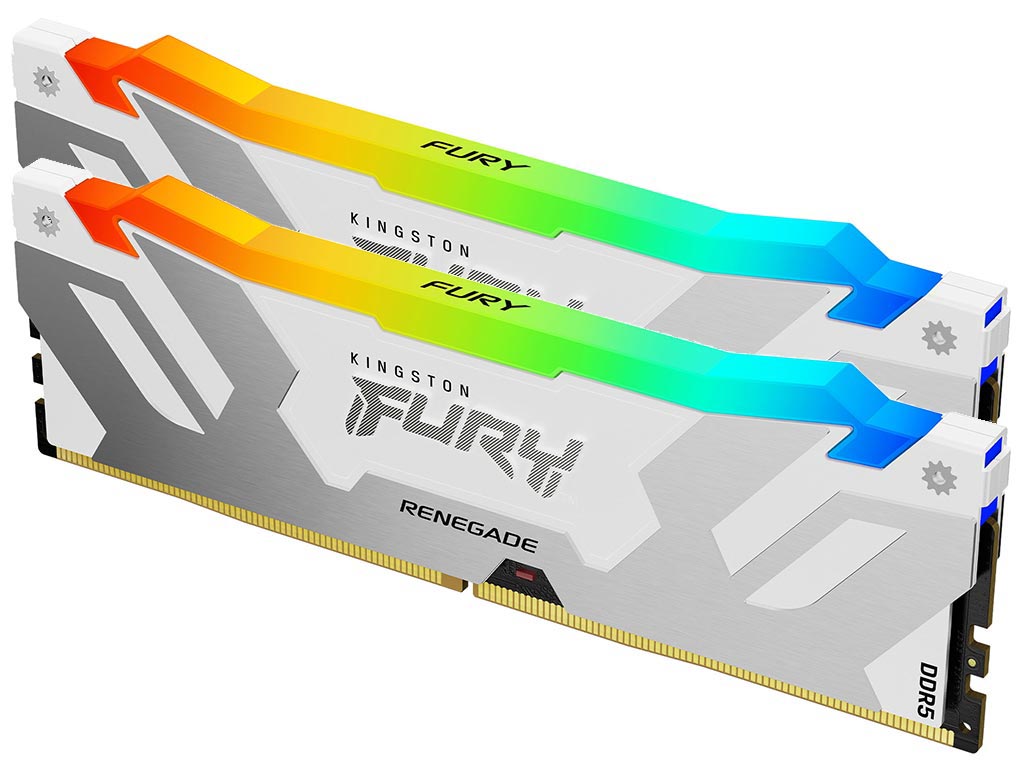 KINGSTON Memory KF572C38RWAK2-32 FURY Renegade WHITE RGB DDR5 | 7200MT/s | 32GB kit of 2