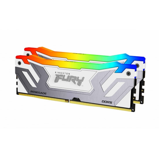 KINGSTON Memory CUDIMM KF588CU42RWAK2-48 FURY Renegade White RGB DDR5 | 8800MT/s | 48GB KIT OF 2