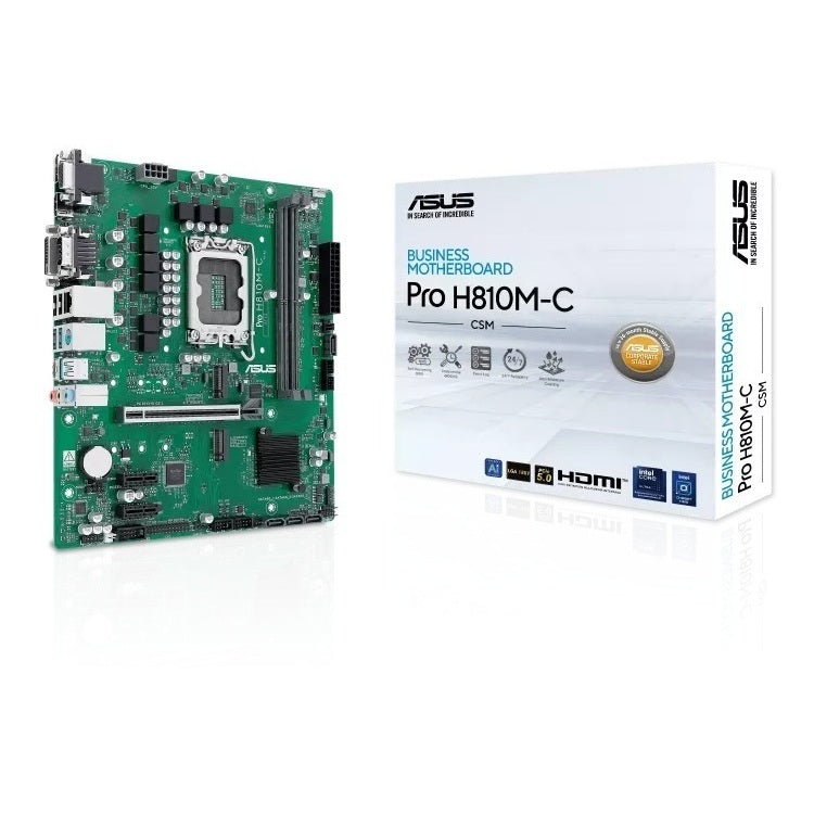 ASUS MOTHERBOARD PRO H810M-C-CSM, DDR5 ,1851 MATX