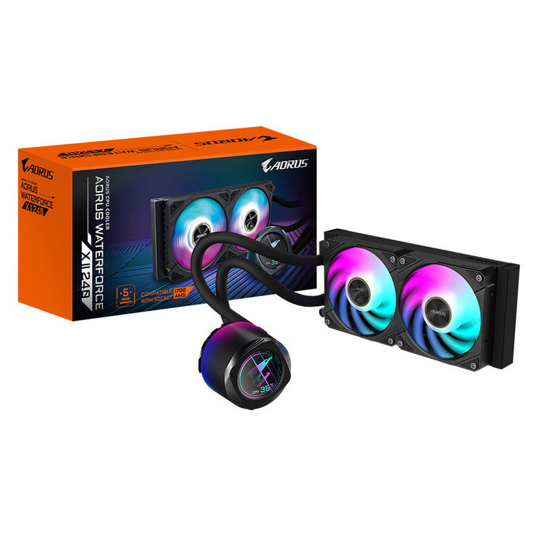 GIGABYTE CPU Cooler Liquid Cooler AORUS WATERFORCE X II 240 ARGB Sync 2 x 120mm
