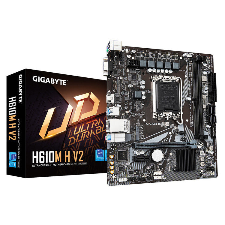 GIGABYTE MOTHERBOARD H610M H V2 DDR5 ,1700 ,MATX