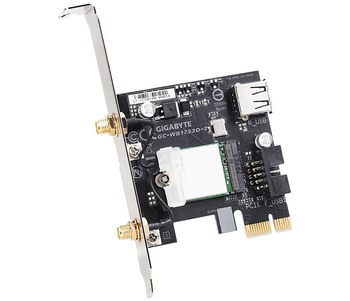 GIGABYTE Wireless PCIe WIFI GC-WB1733D-I | 1733Mbps + BLUETOOTH 5