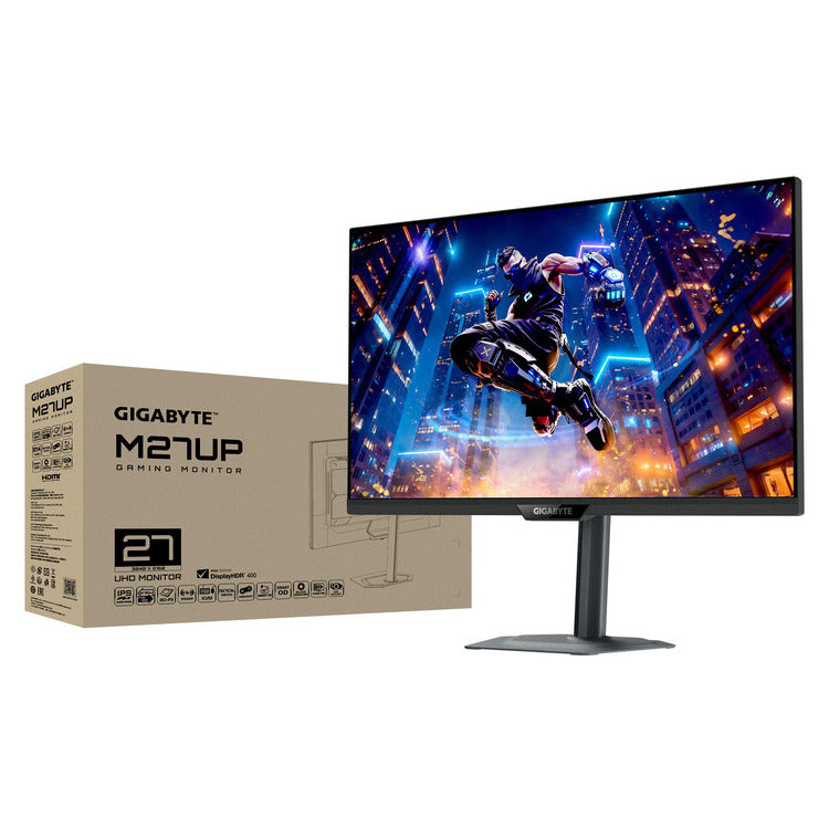 GIGABYTE Monitor M27UP 27'' UHD 1ms 160Hz IPS, HDMI, DP, 3YearsW