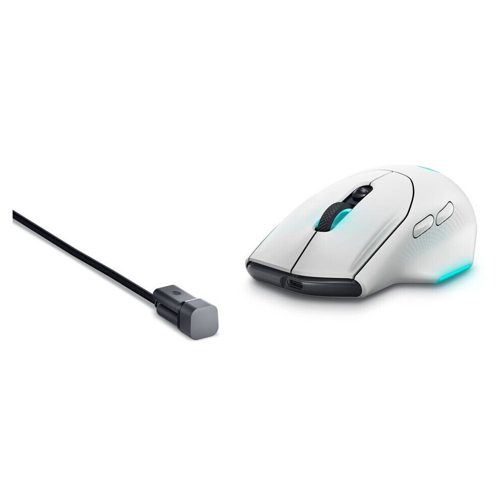 DELL Alienware Wireless Gaming Mouse — AW620M — Lunar Light