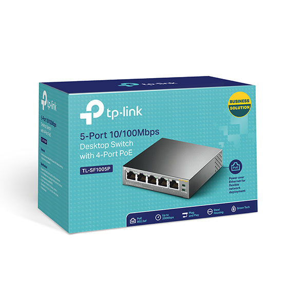 TP-LINK TL-SF1005P SWITCH 5 X10/100Mbps, 4 POE