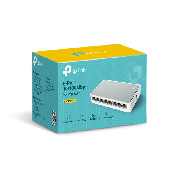 TP-LINK Switch TL-SF1008D | 8 port | 10/100 Mbps