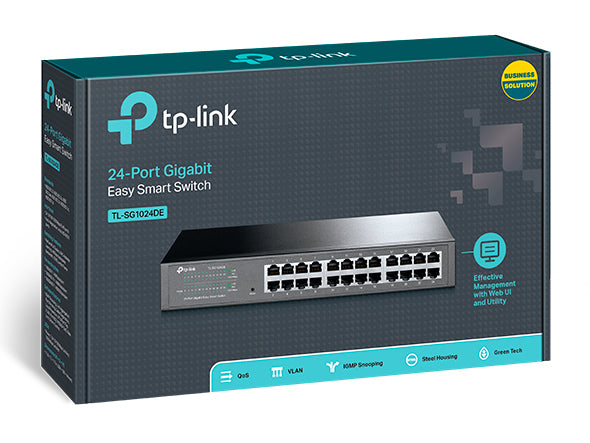TP-LINK Easy Smart Switch TL-SG1024DE | 24 port | 10/100/1000 Mbps