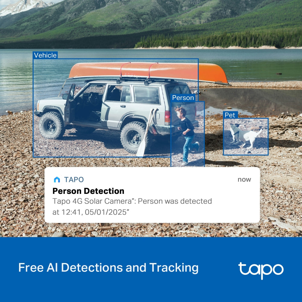 TP-LINK Camera Tapo C615G KIT Solar-Powered Pan/Tilt 4G LTE Security Kit
