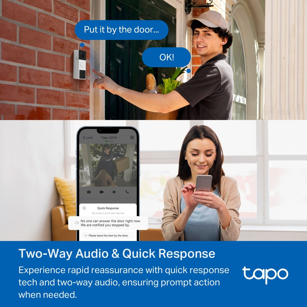 TP-LINK Wifi Doorbell Tapo D210 with Chime