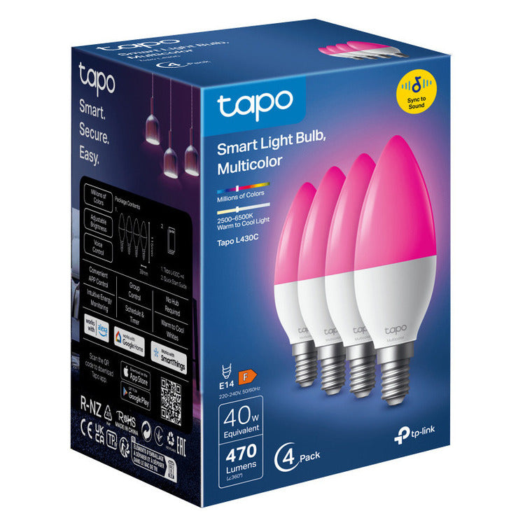 TP-LINK SMART BULB TAPO L430C MULTICOLOR E14