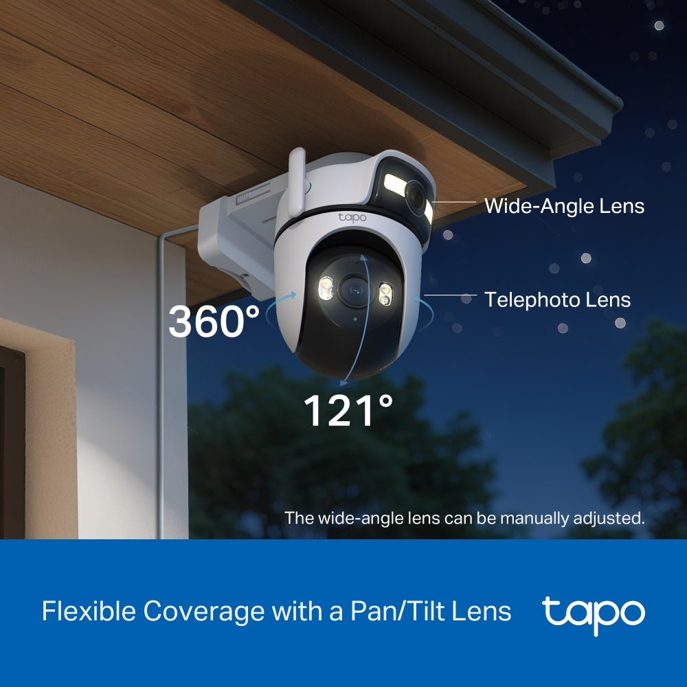 TP-LINK Camera Tapo C545D Outdoor Dual Lens Pan/Tilt