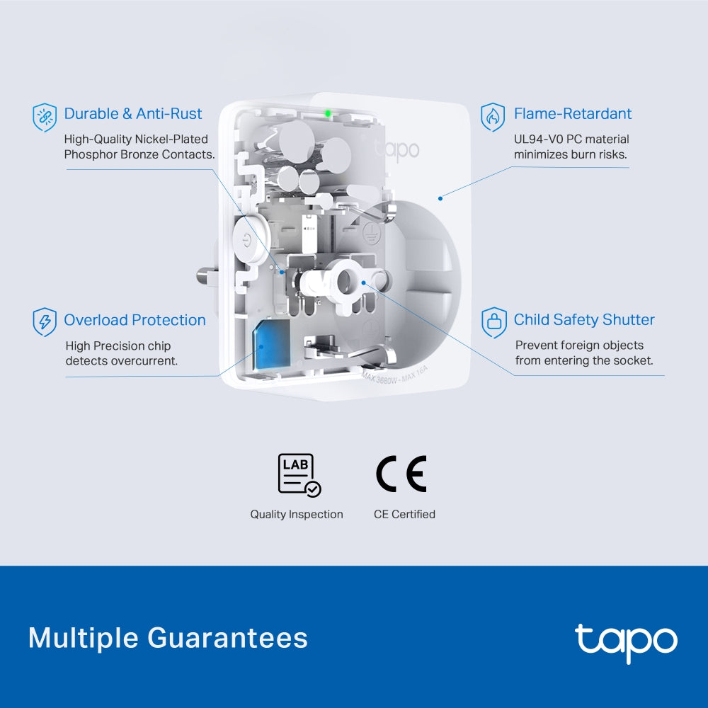 TP-LINK Smart Plug Mini Tapo P110M , Energy Monitoring