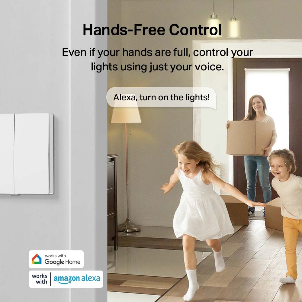TP-LINK Smart Light Switch, TAPO S220 2-Gang 1-Way