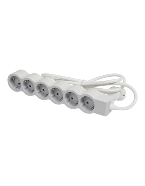 Legrand SurgeArrest 6 Outlets 1.5m Cable White/Grey