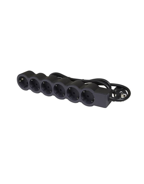 Legrand SurgeArrest 6 Outlets 1.5m Cable Black/Grey