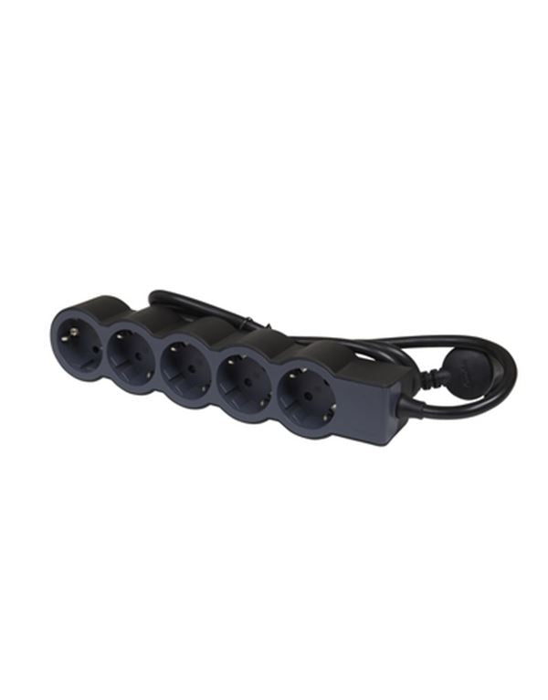 Legrand SurgeArrest 5 Outlets 3m Cable Black/Grey