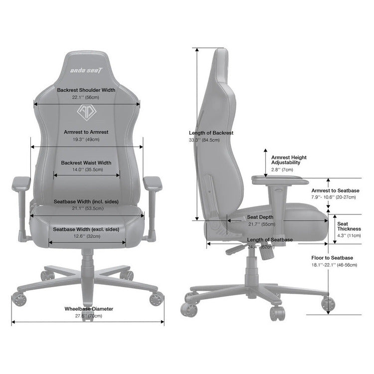 ANDA SEAT Gaming Chair NOVIS ULTRA XL Black