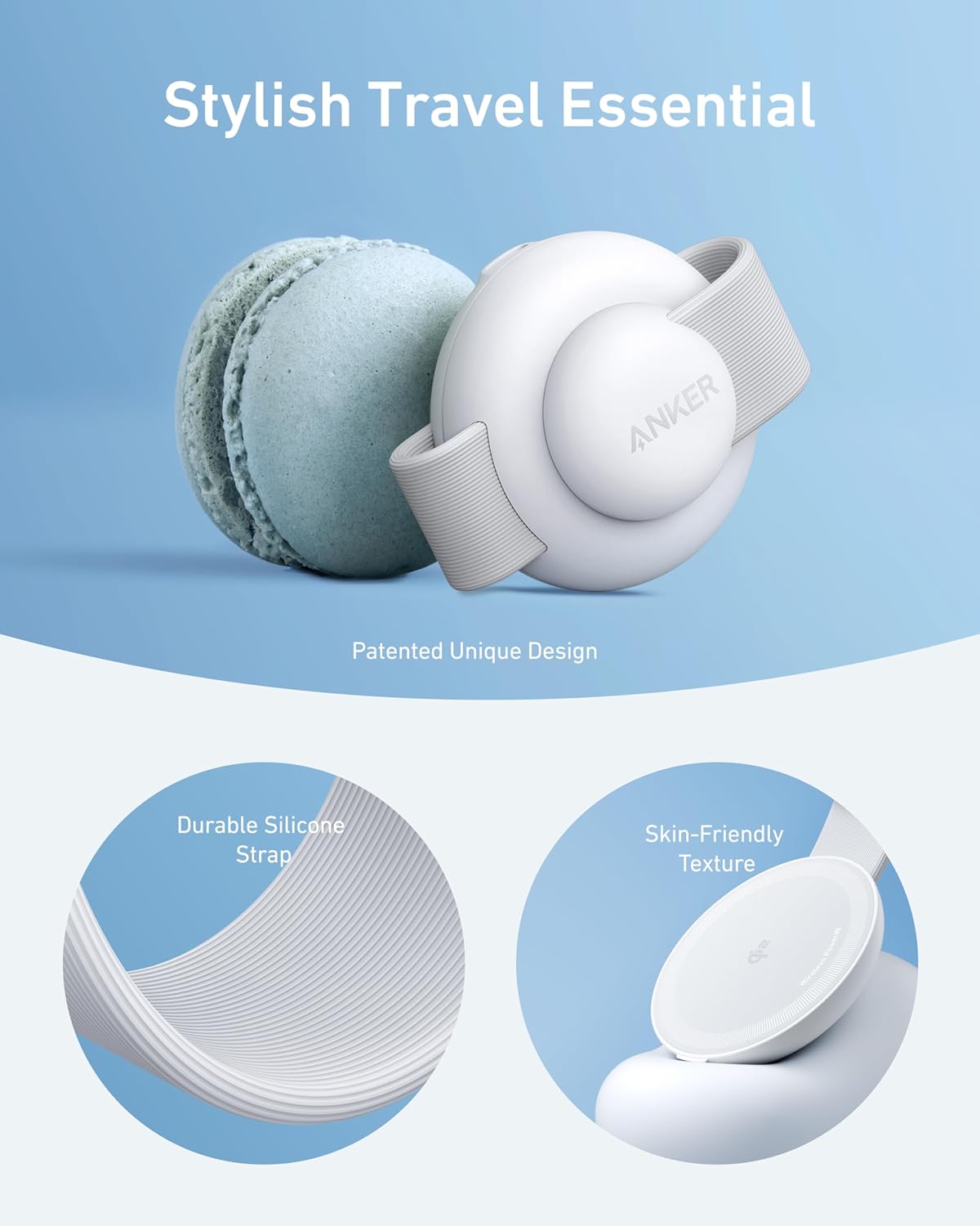 ANKER MagGo UFO 3-in-1 Charger 15W Foldable White