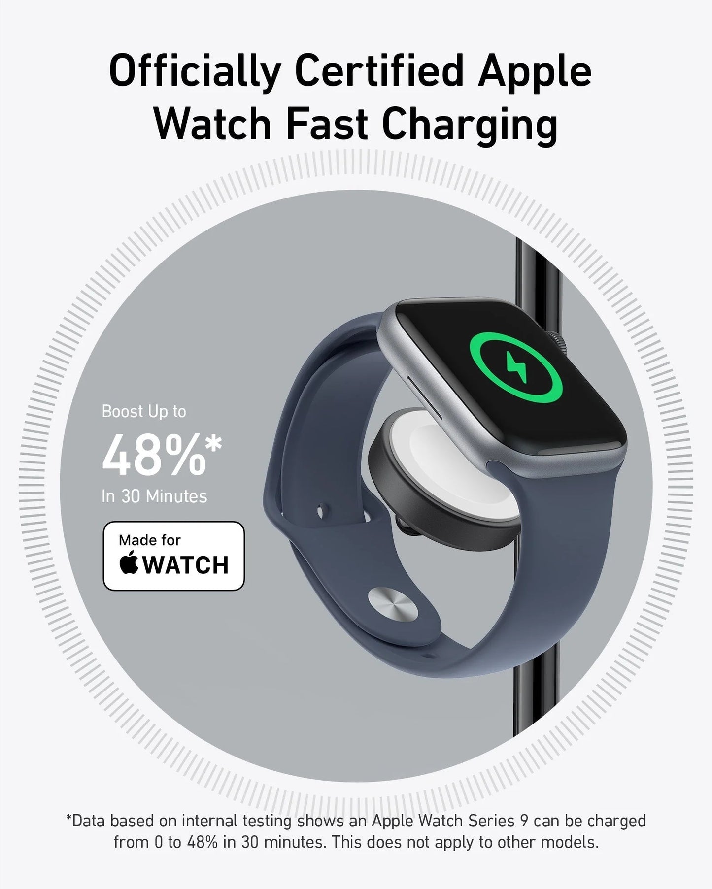 ANKER MagGo 3 in 1 Wireless Charging Stand Black 15W