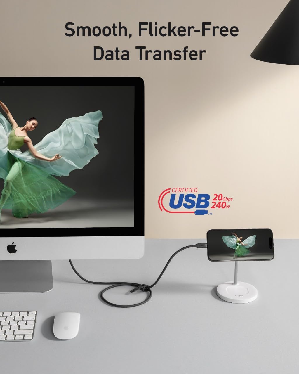 ANKER USB-C to USB-C USB4 Cable 20Gbps | 240W | 0.9m Black