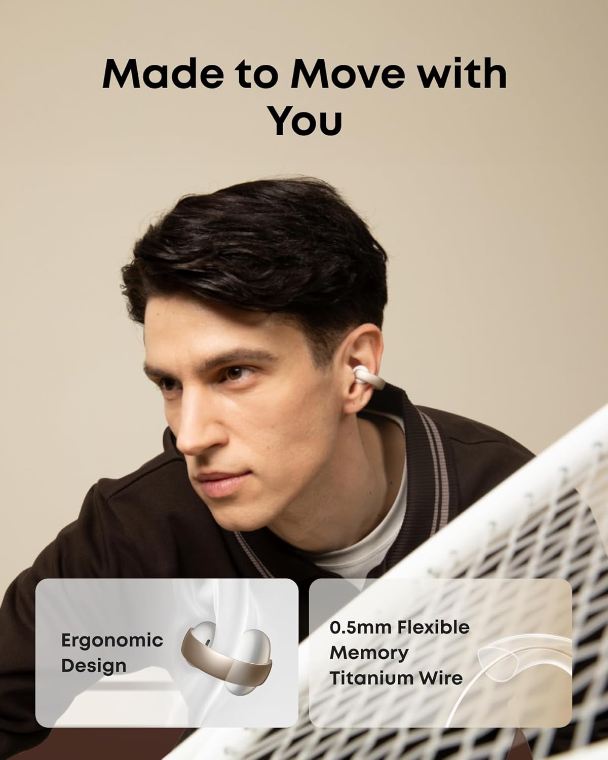 ANKER Soundcore BT earphones AeroClip Open Ear White