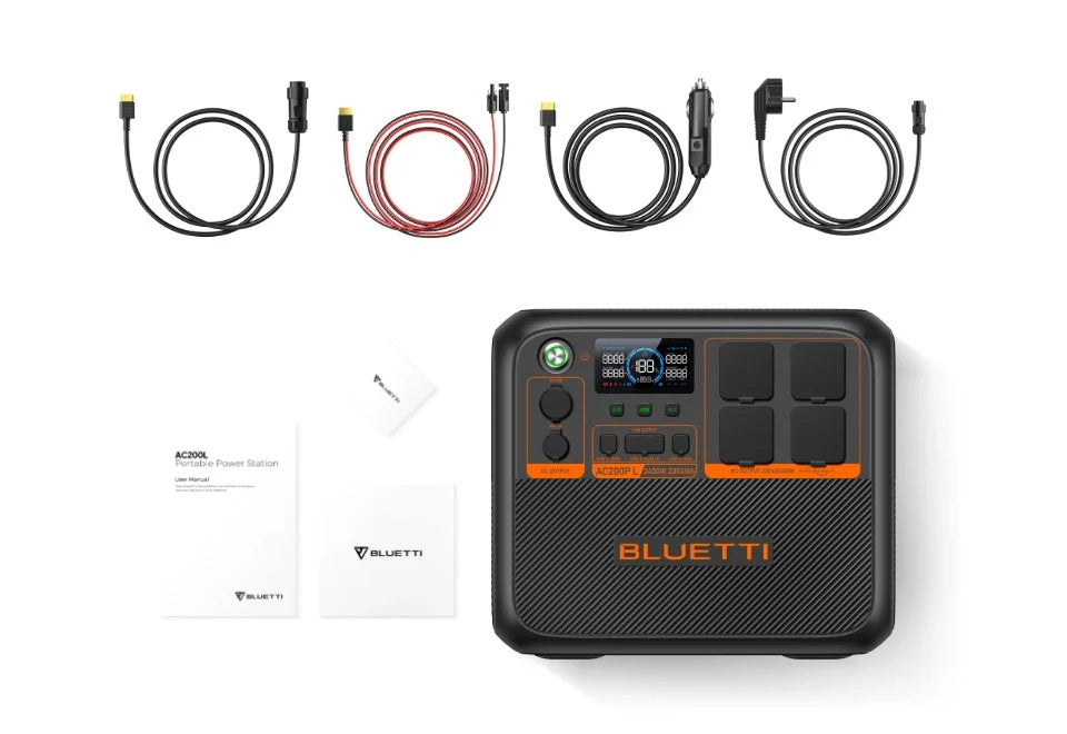 BLUETTI Premium AC200PL Expandable Power Station Expandable, 2400W AC Outlet 2304Wh