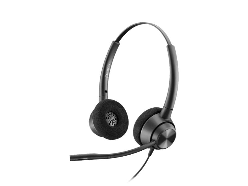 Poly EncorePro 320 with Quick Disconnect Binaural Headset TAA (77T26AA)