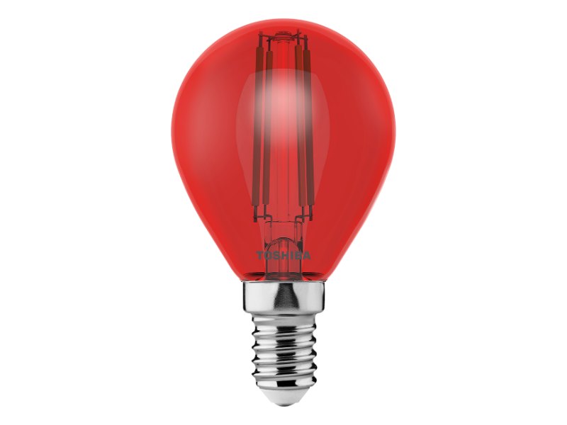 TOSHIBA LED FILAMENT COLOR RED G45 E14 4.5W