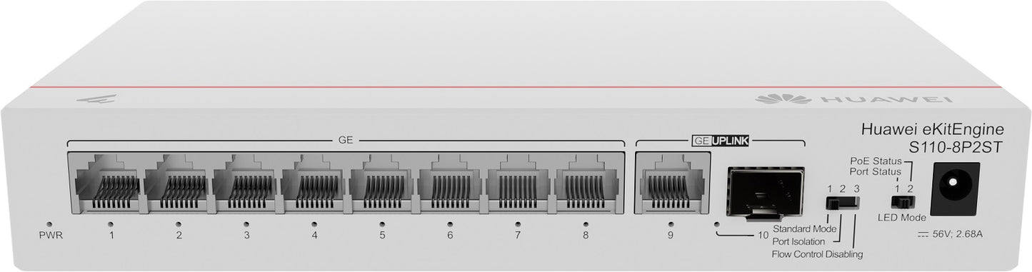 HUAWEI eKitEngine Switch S110-8P2ST Unmanaged