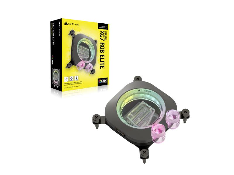 Corsair CPU Water Block iCUE Link XC7 Elite RGB — Black — CX-9010021-WW