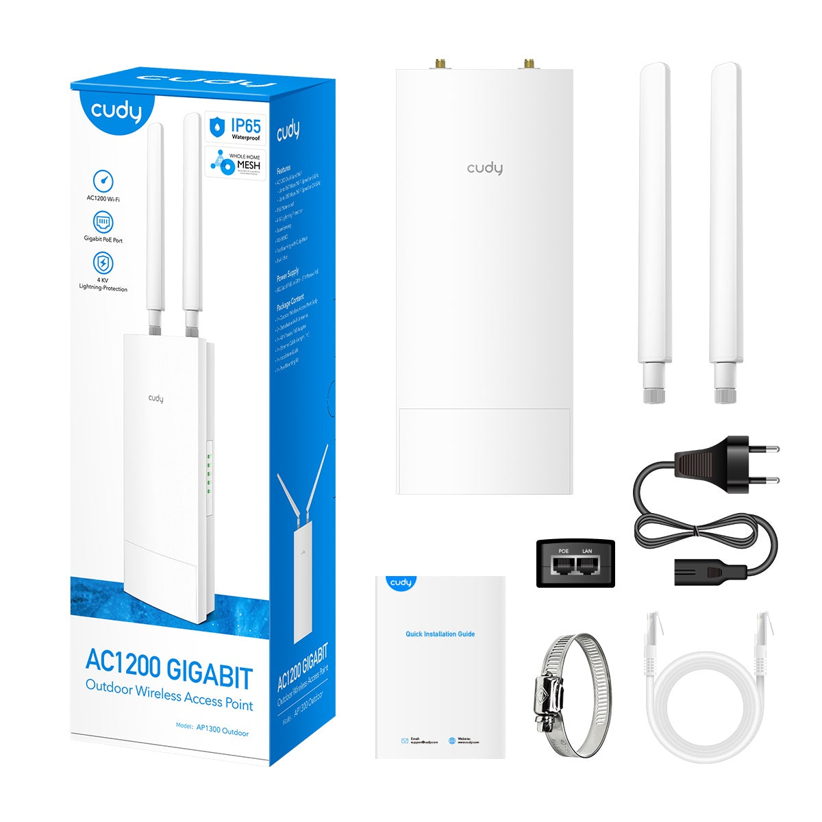 CUDY Access Point AP1300 AC1200 Outdoor