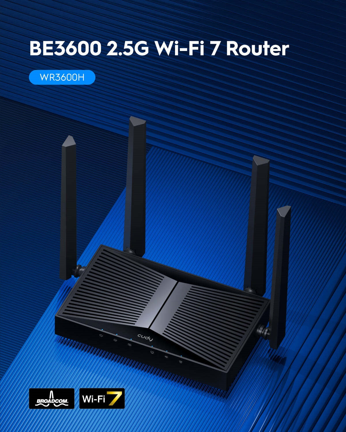 CUDY Router WR3600H BE3600 2.5G Wi-Fi 7